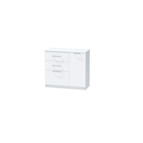 Комод 2 Иннэс-7 Белый глянец (Диал) в Луганске, ЛНР